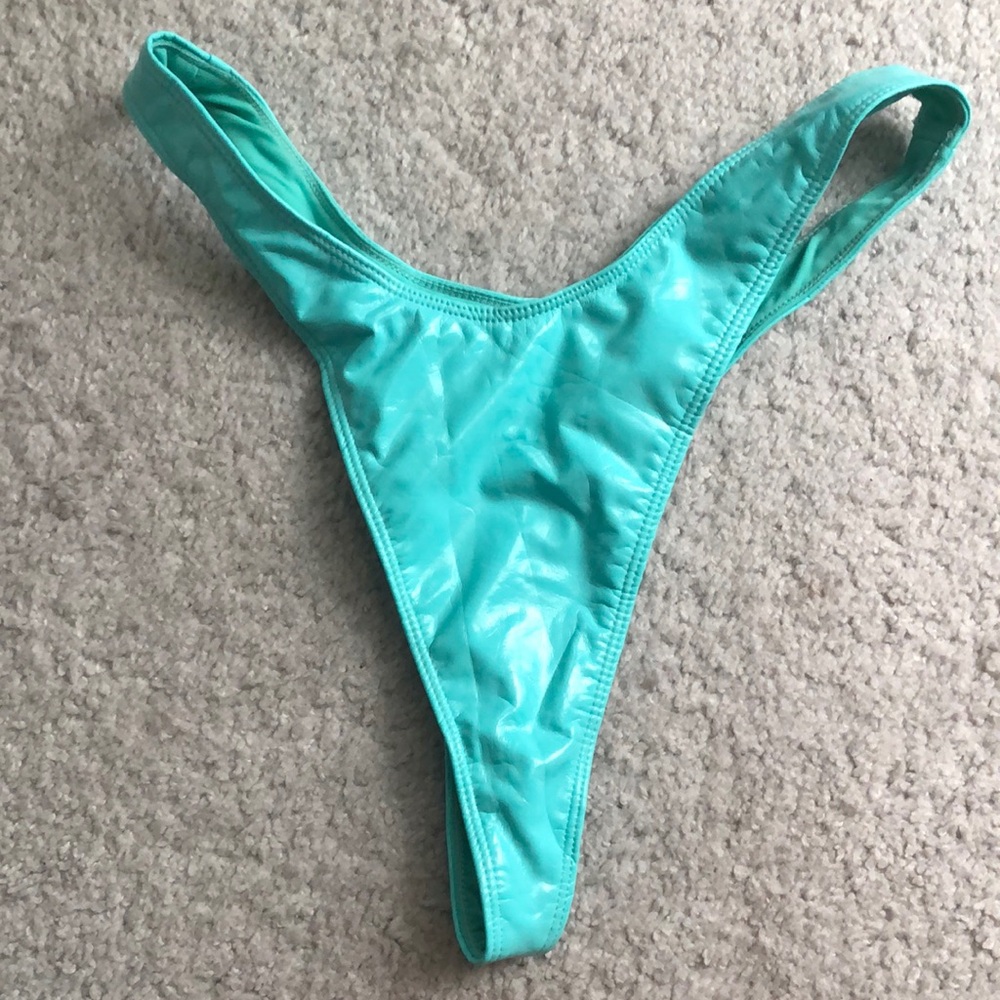 Oh Polly Vinyl Look Bikini Bottoms